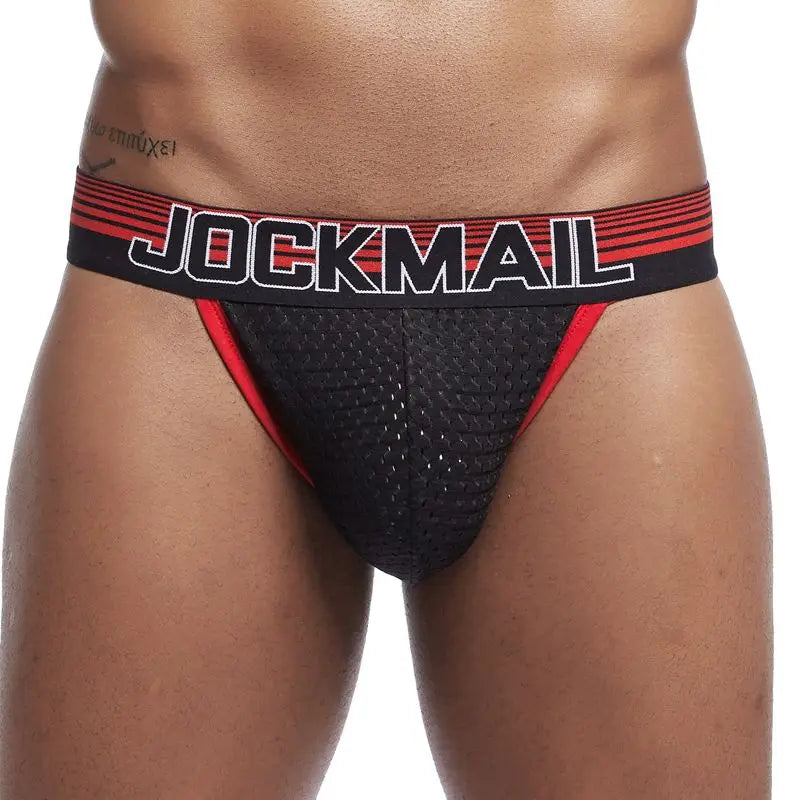 Red Men's JOCKMAIL JM354 - Rugby Brief