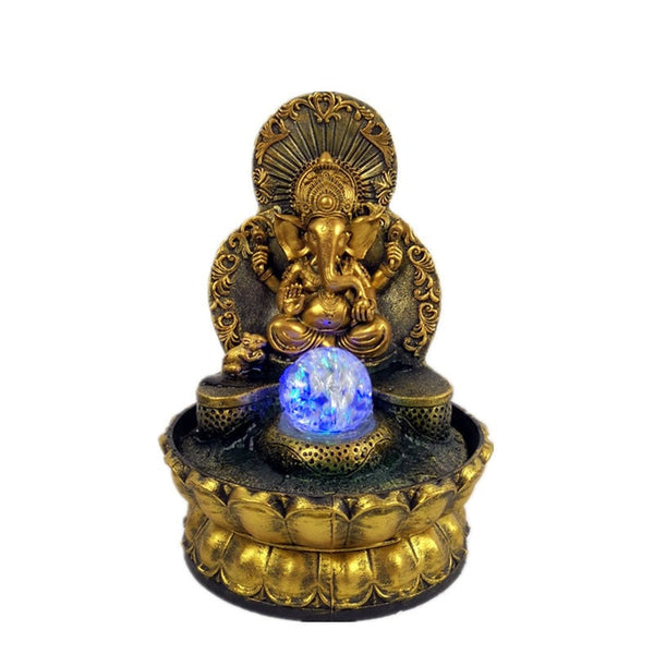 Elephant God Ganesha Lucky Water Fountain