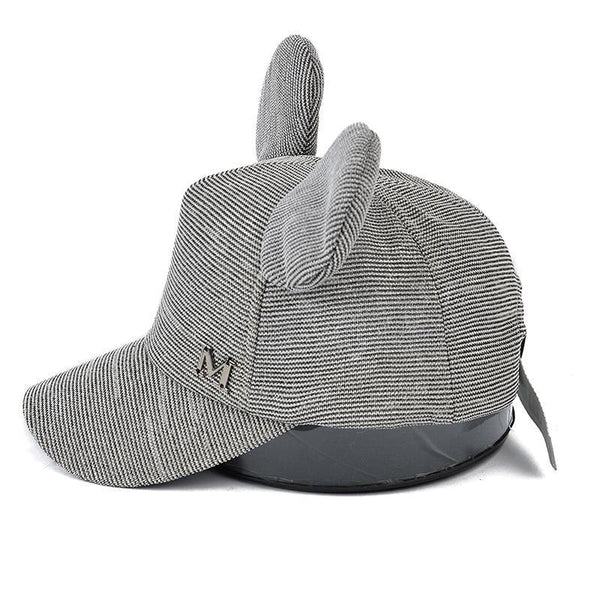 Luxury Modern Shiny Kids Baby Hat With Ear Letter Summer Baby Girl Boy Sun Hat Baseball Caps Cotton For Kids