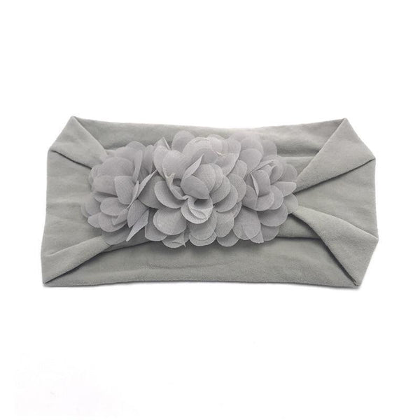 Baby Bows headbands Turban Kids Artificial Floral Elastic Toddler Solid Headband Hair Band Bow For Girls