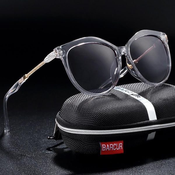 Polarized Cat Eye Sunglasses Women Gradient Round Sun glasses for Women oculos lunette de soleil femme