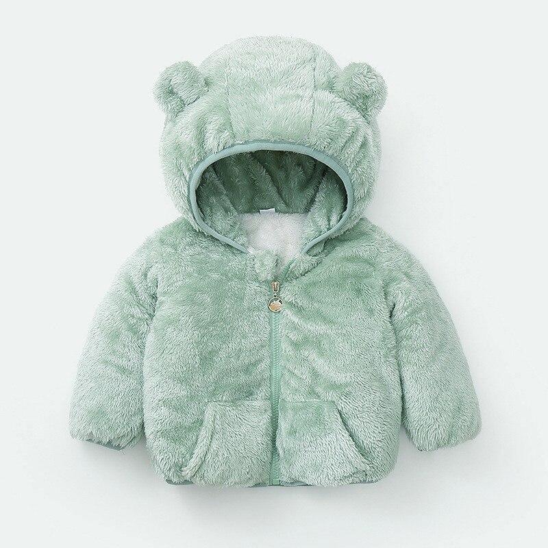 Shiny Toddler Baby Warm Hooded Coat Winter Outerwear Infant Clothes Cute Jacket Baby Clothes For Girls