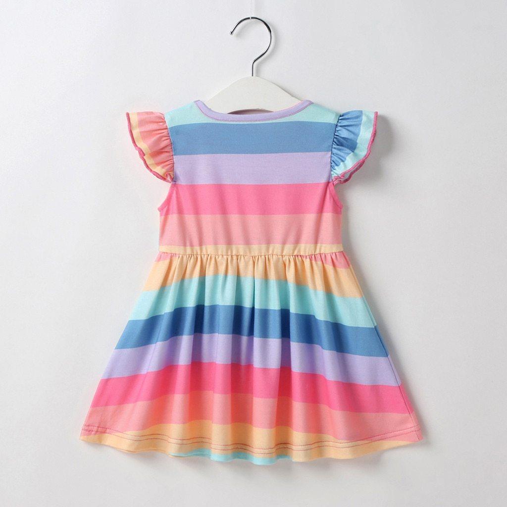 Princess Clothing for Kids Rainbow Baby Dresses Cotton Party Girl Dress For Girls For all Occasions