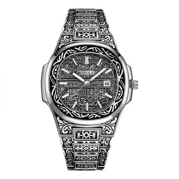 Fashion quartz watch men Brand ONOLA luxury Retro golden stainless steel watch men gold mens watch reloj hombre