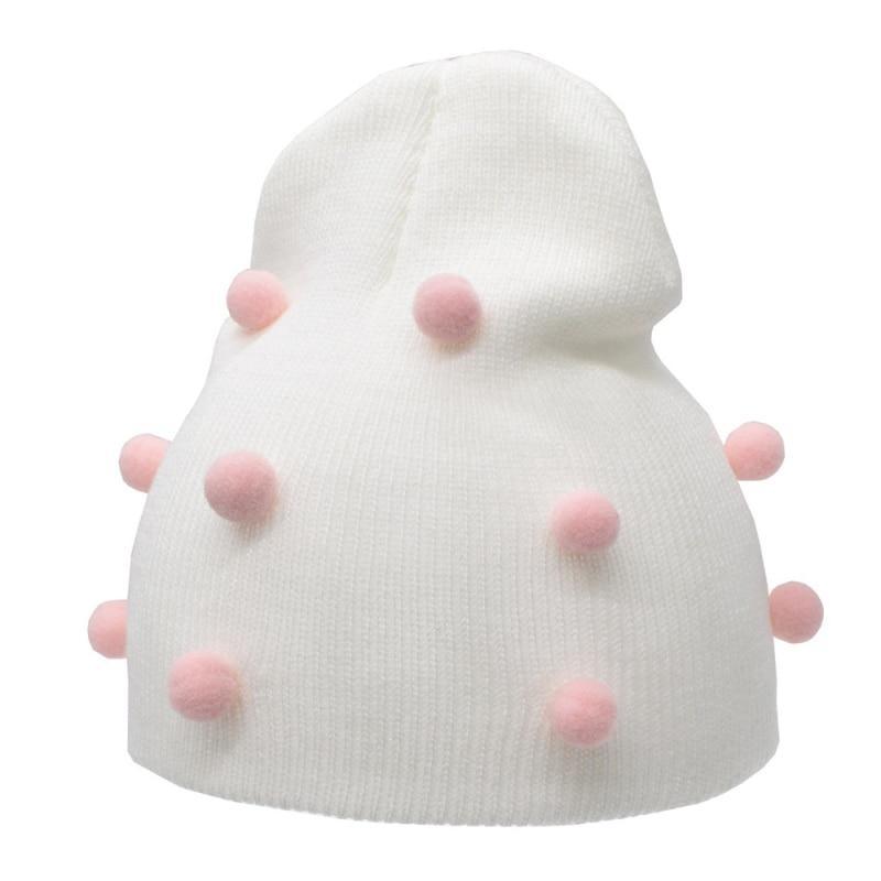 Baby Winter Autumn Warm Knit Hat For Girls Boys Solid Color For Baby and Kids