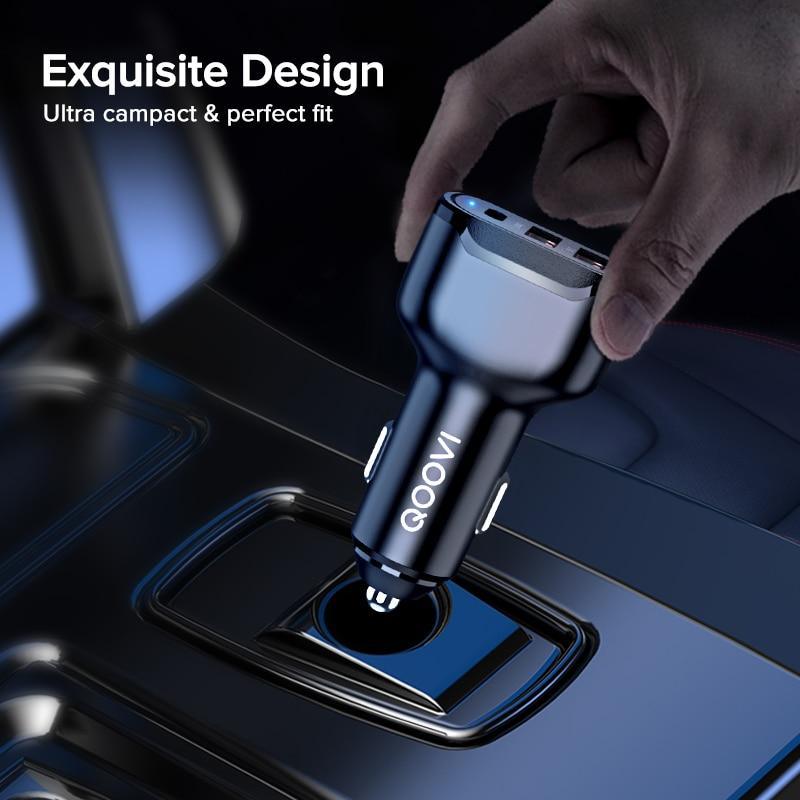 Universal 30W PD 3 USB Car Charger Quick Charge QC3.0 Mobile Phone Type C Fast Charging For Phones