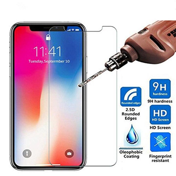 3pcs For iPhone 12 13 Mini 14 Pro Max Glass Screen Protector For iPhone XR XS SE 2022 6 7 8 Plus 13 Pro Max Glass Not Full Cover Curved Edge Anti Explosion Temper Glass Screen Protector for iPhone