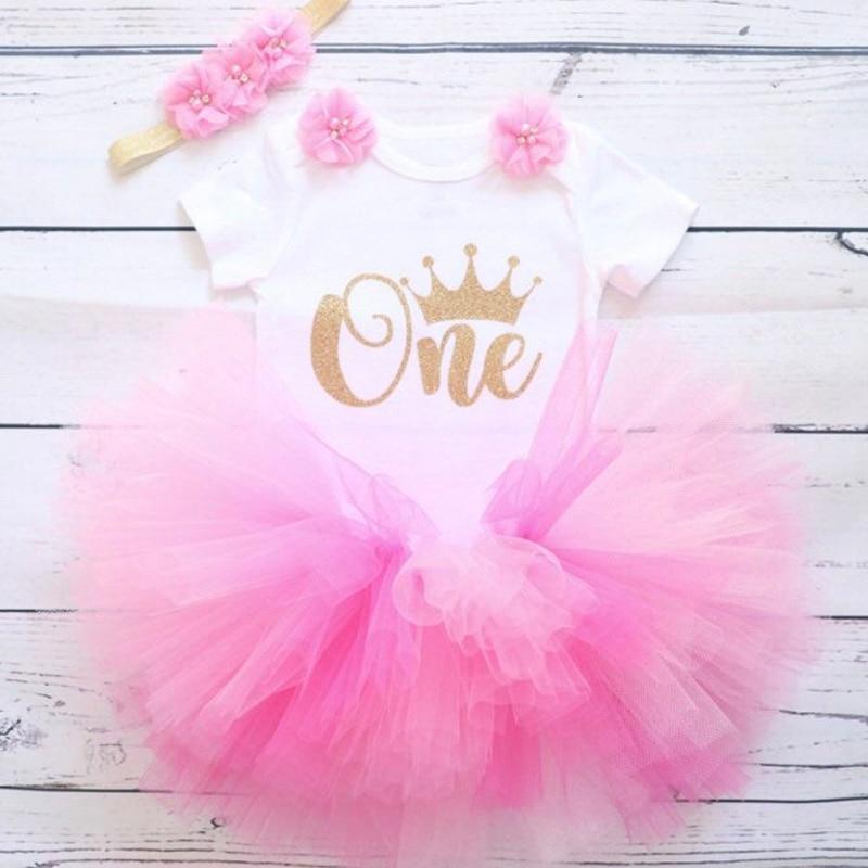 Modern Unicorn Baby Kids 1st year Girls Dress For Birthday Party Outfits Infant Princess Girls Clothes 12 Months Kids