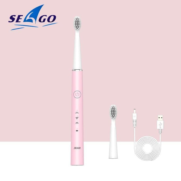 Electric Vibration Toothbrush Sonic Rechargeable Smart Chip Teethbrush Head Replaceable Whitening Healthy Best Gift For Adults And Kids