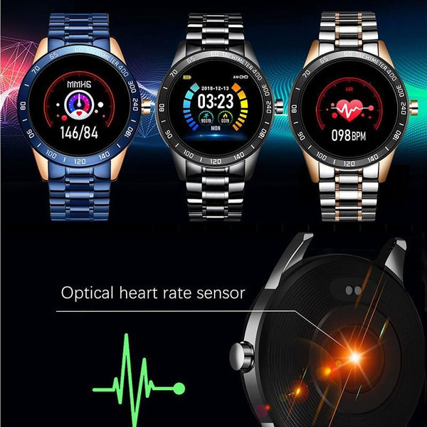 Smart Watch For Men With  LED Screen and  Heart Rate Monitor Blood Pressure Fitness tracker Sport waterproof Smartwatch