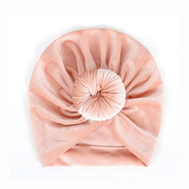 Modern Trend Stylish Baby Hat for Girls Big Bow Turban Baby Cap Accessories In Great Design