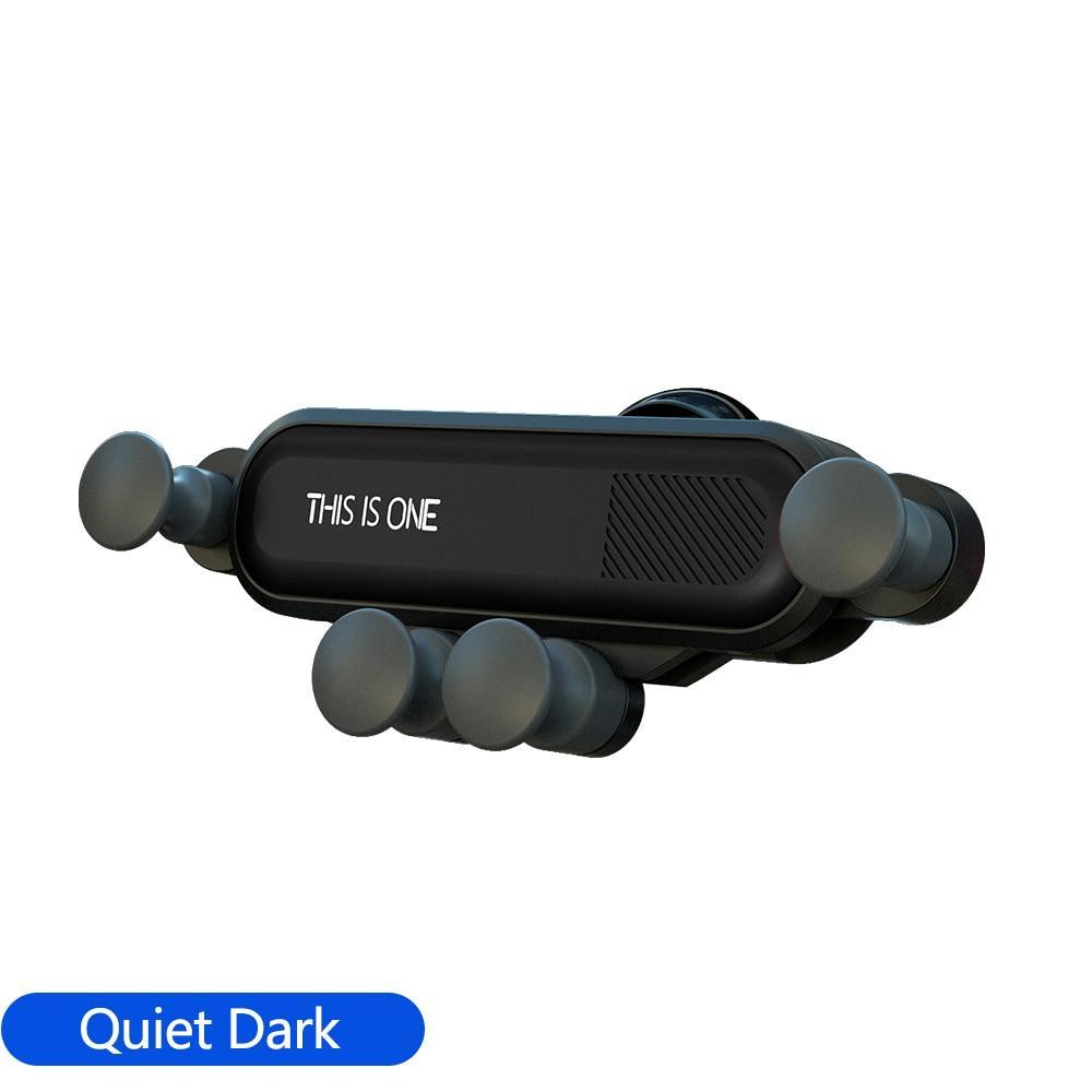 Gravity Car 360 Degrees Rotation Black Phone Holder GPS Stand Car Air Vent Clip Mount Universal Safe Phone Holders