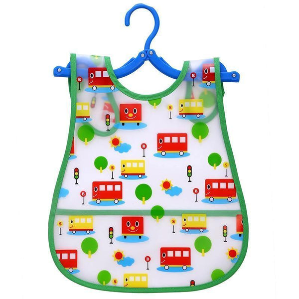 Modern Interesting Cartoon Adjustable Baby Bibs Waterproof Lunch Feeding Bibs Baby Cartoon Feeding Cloth Children Bib For Kids