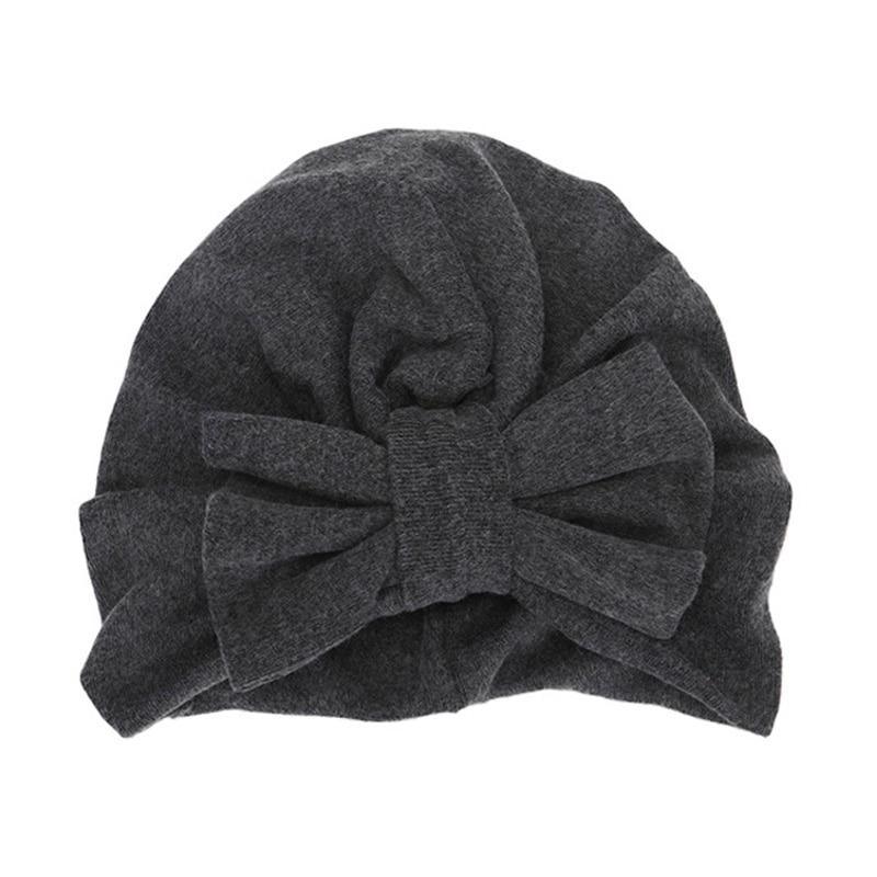 Modern Trend Stylish Baby Hat for Girls Big Bow Turban Baby Cap Accessories In Great Design