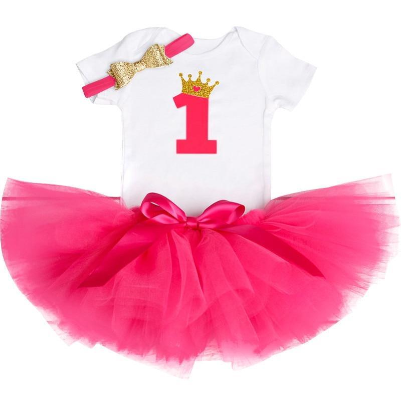 New Trend Dress For Baby Girls First 1st Birthday Baby Clothing Toddler Summer Clothes For Birthday Party