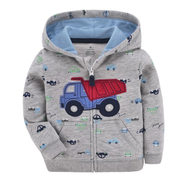 Luxury Printed New Trend Newborn Baby Hooded  Cotton Sweater For Baby Girl/boys In Elegant Modern Luxury Style With Unicorn