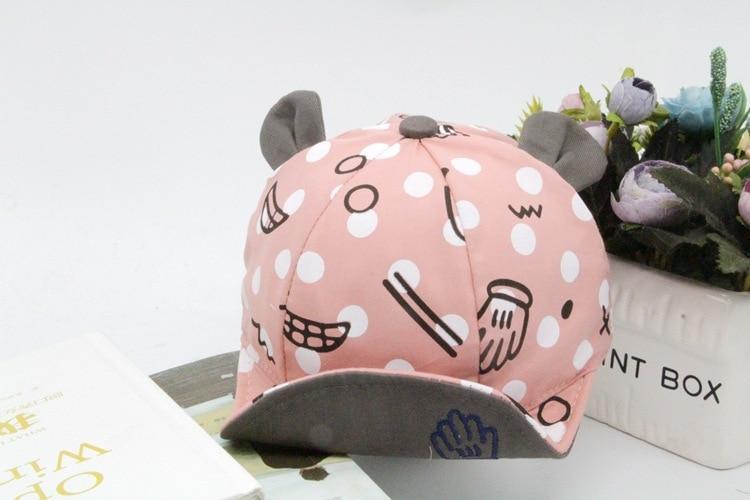 Baby Sun Hat Cotton Cartoon Baby Summer Cap Infant Soft Baseball Cap For Girls And Boy