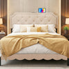 Headboard for Queen and Full Size Bed Tufted Upholstered Head Board-Beige