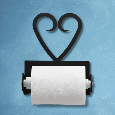 Heart-Shaped Bathroom Toilet Paper Holder