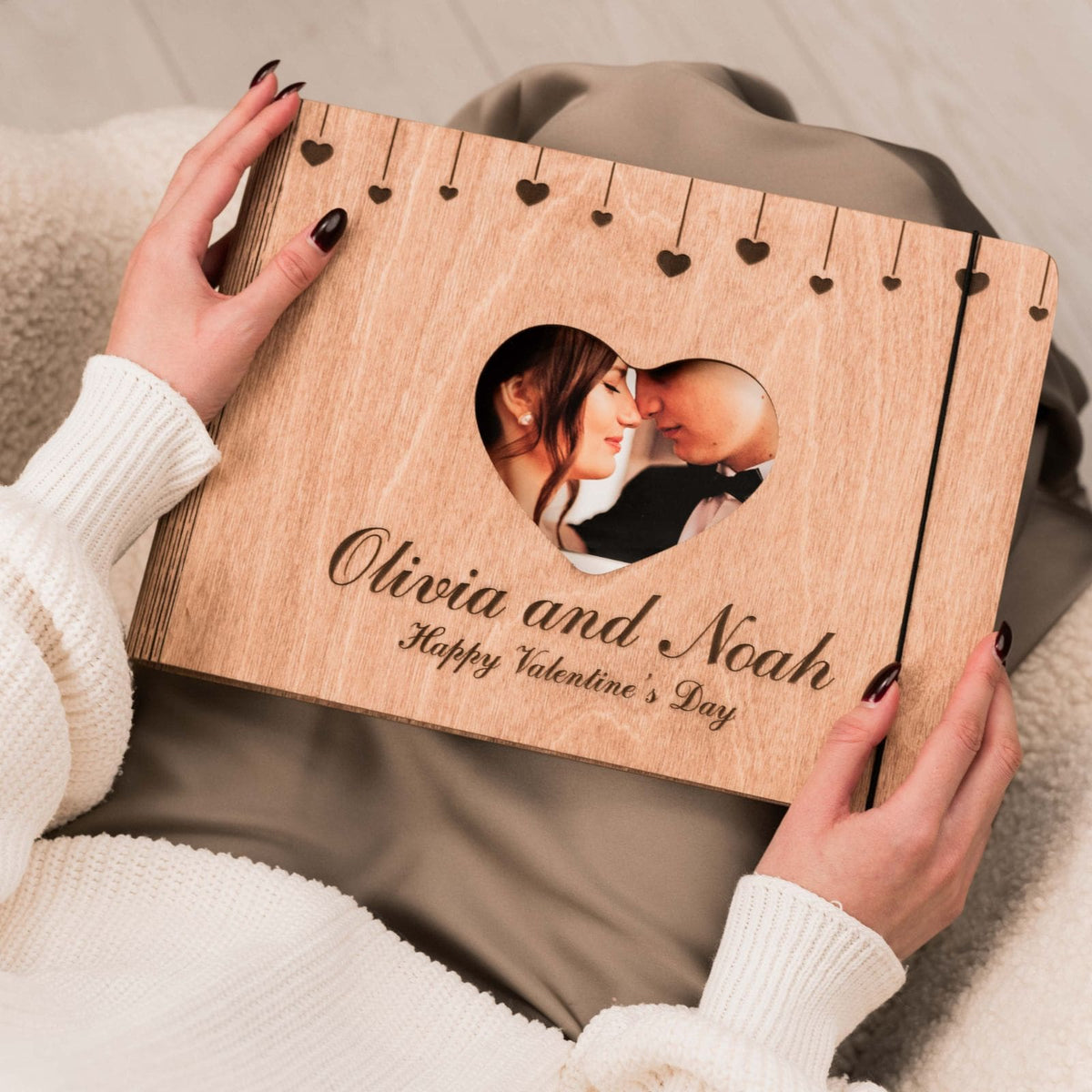 Wooden Album Heart