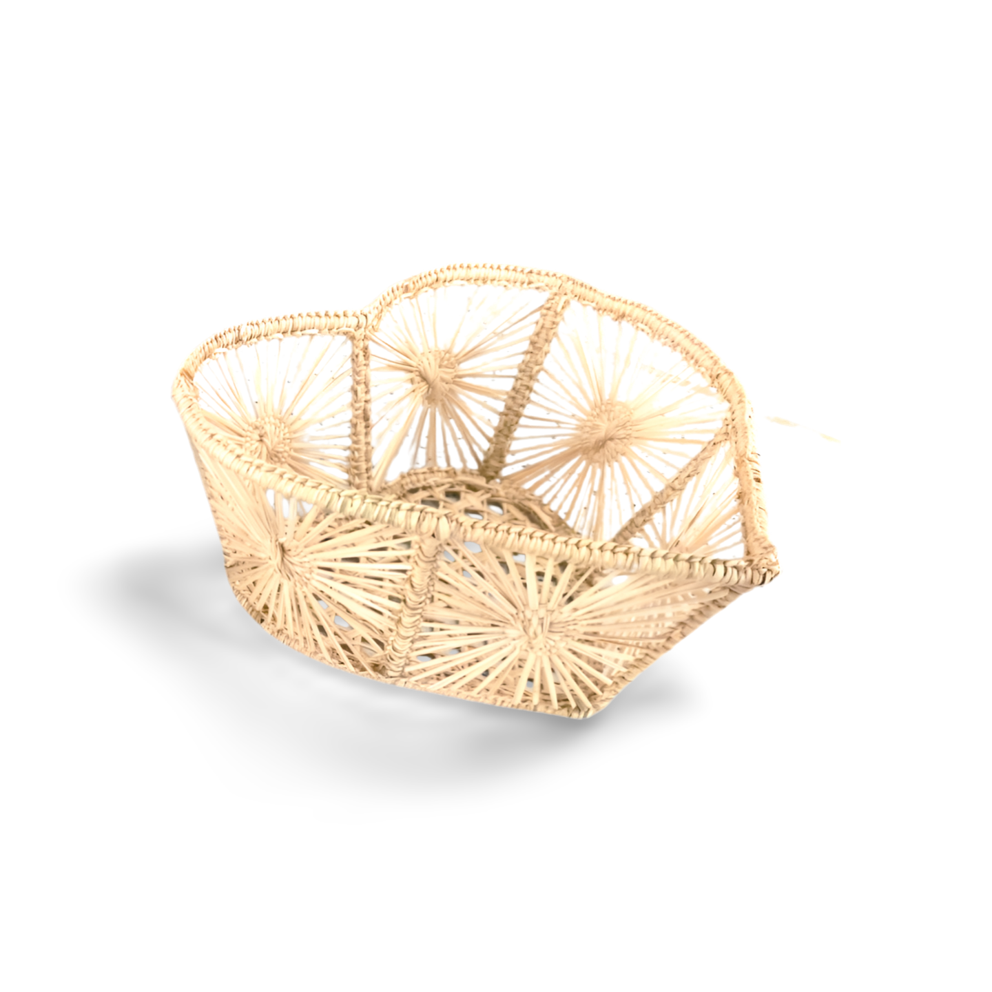Heart Handwoven Iraca Palm Basket