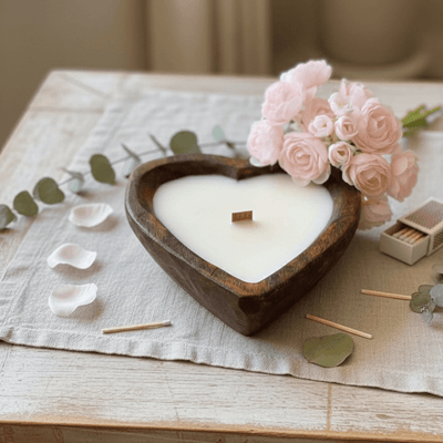 Endless Love Heart Candle