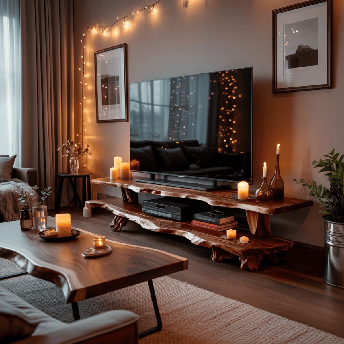 Hearthwood Organic Live Edge TV Cabinet