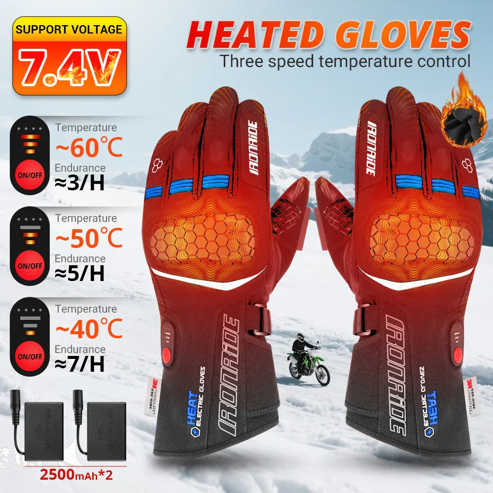 Rechargeable Heated Gloves - Waterproof GOODSPHORIA.COM