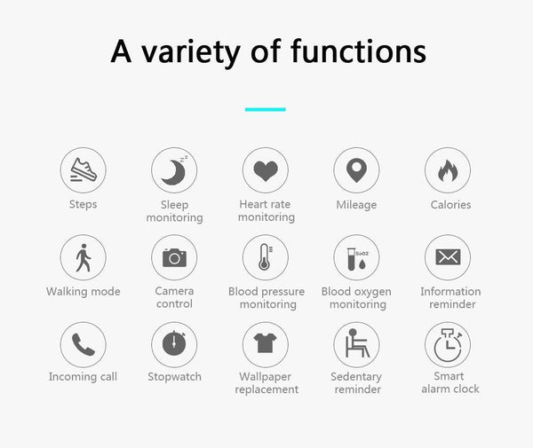 Elegant Unisex Smart Watch In Sport Style With Heart Rate Monitor and Waterproof Protection For Fitness Bracelet Men Women Smartwatch For Android adn IOS sistems