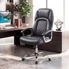 Height Adjustable Big and Tall Office Chair Computer Desk Chair with Metal Base-Black