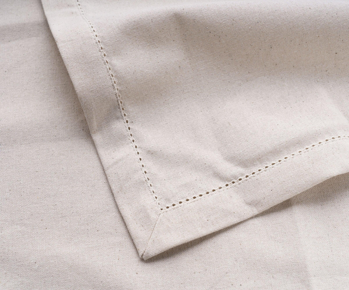 Natural Hemstitched Napkins - 20 inch