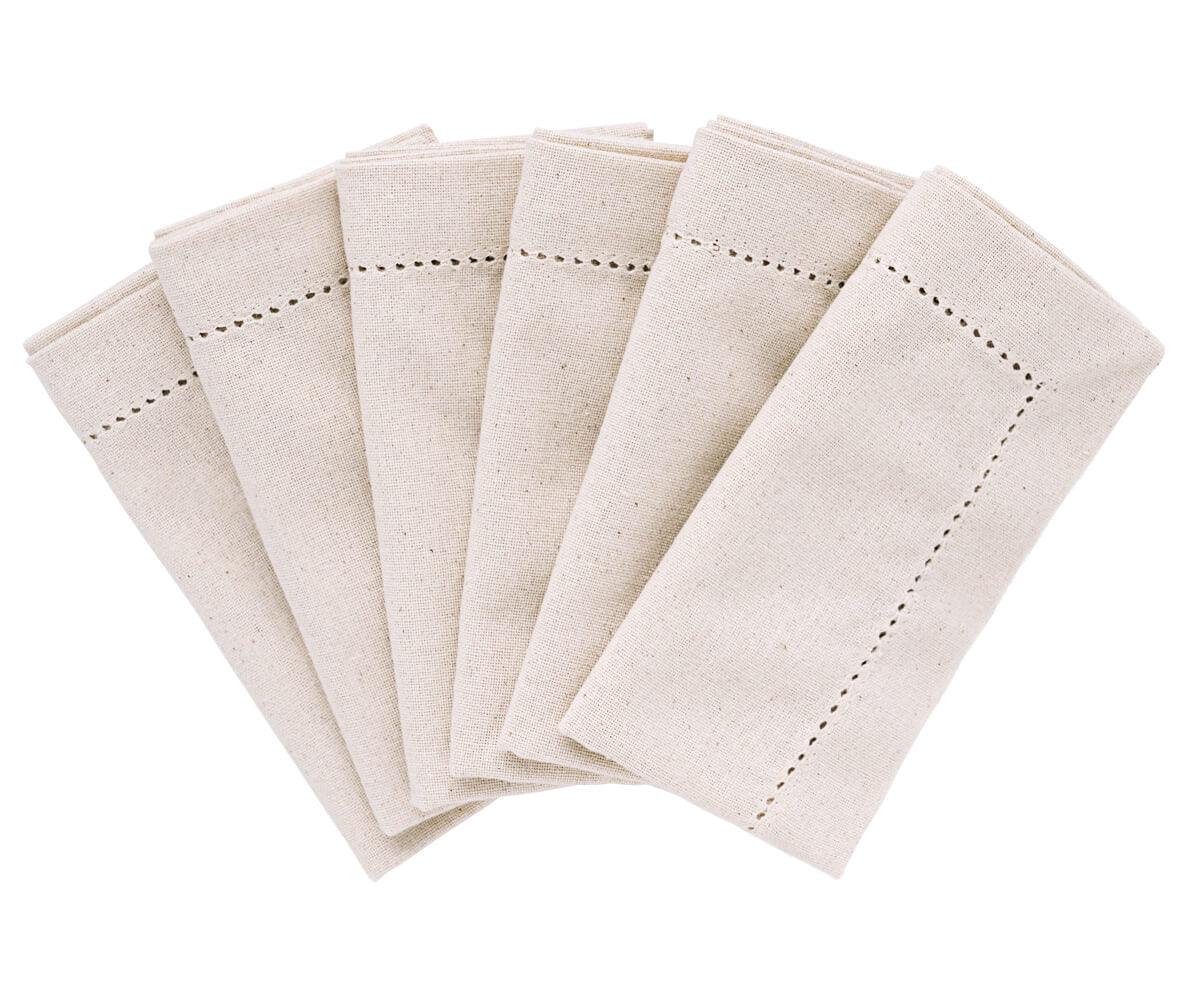 Hemstitched Cloth Napkins - 22 inch