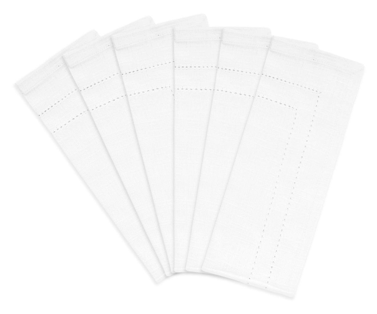 Ivory Double Hemstitch Napkins