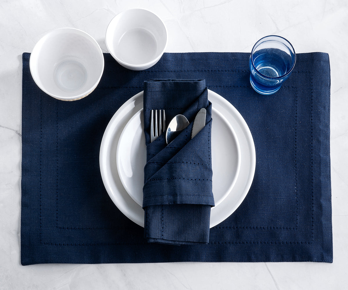 Custom Double hemstitch Cloth Napkins