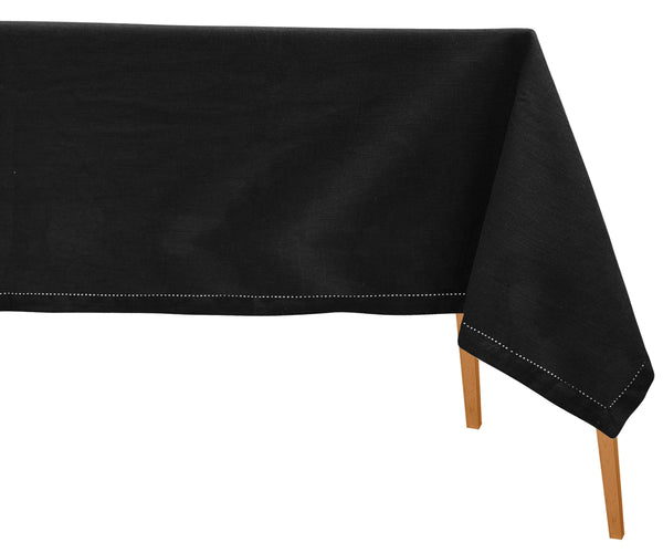 Black Tablecloth - Hemstitched