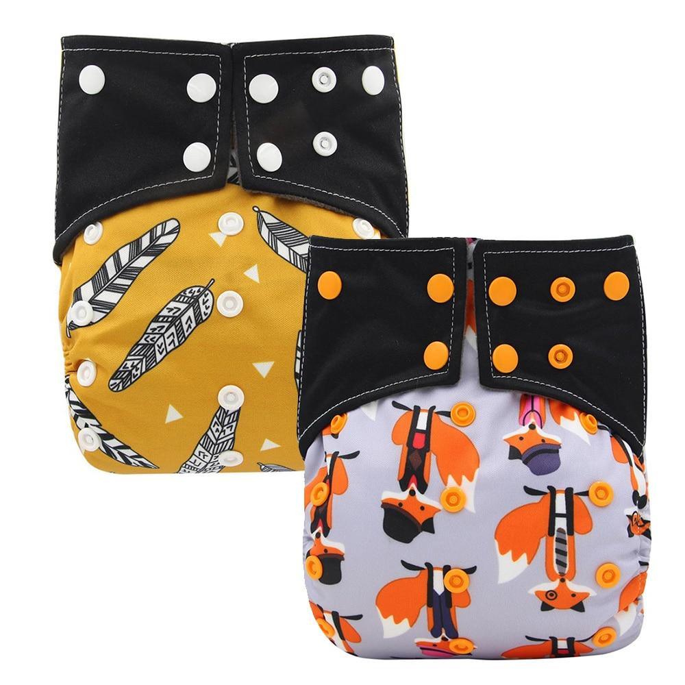 All-In-One  Cloth Diaper for Baby Bamboo Charcoal Eco-friendly Baby Cloth Diaper