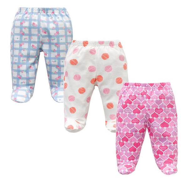 3PCS Baby Pants 100% Cotton Baby Girls and  Boys Clothes Unisex Casual Bottom PP Pants Newborn Baby Clothing For Children
