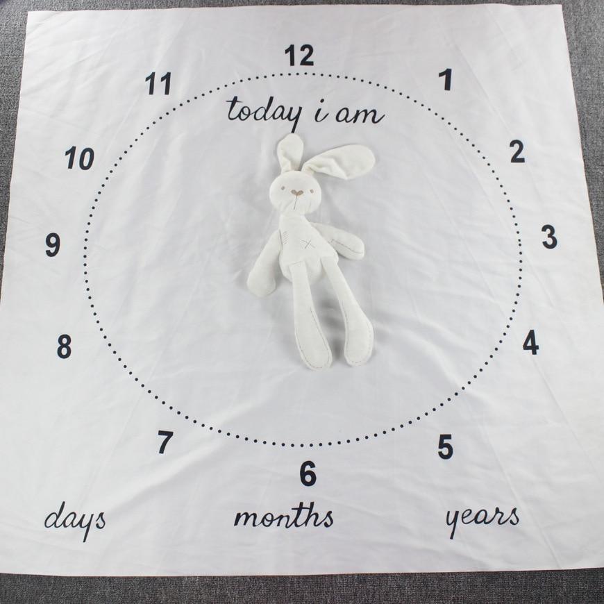 Newborn baby Monthly Growth  Blanket Photography Props Background Cloth For Baby
