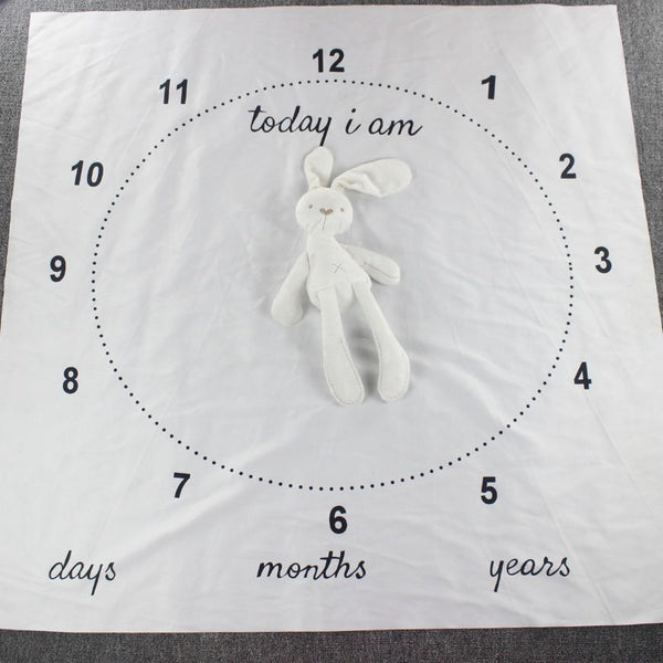 Newborn baby Monthly Growth  Blanket Photography Props Background Cloth For Baby
