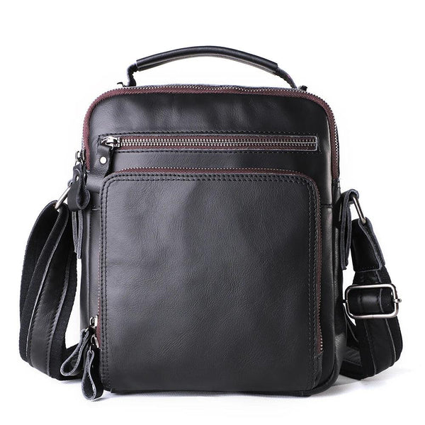 JOYIR New Genuine Leather Men Vintage Handbags Small Flap Men's Shoulder Bag Casual Office Messenger Bags Fashion Crossbody Bag