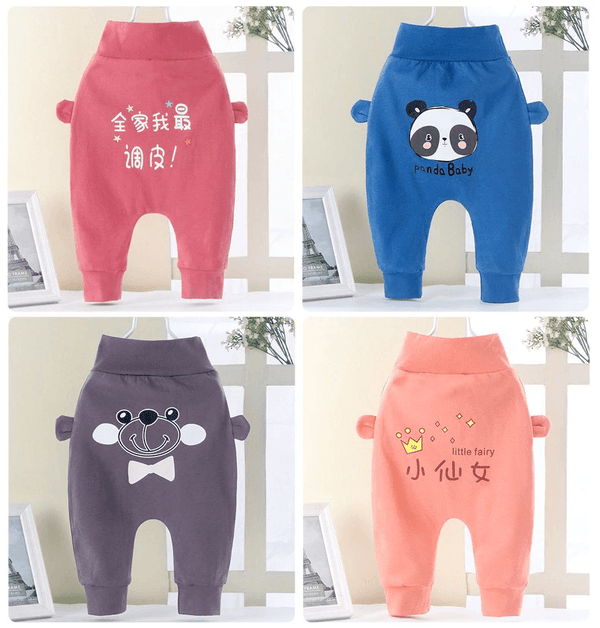 Kids Clothes Baby Boys Girls PP Pants Newborn Toddler Baby Pants For Children In Casual Clothing Style With Bear Design and Bears Ears Like Details