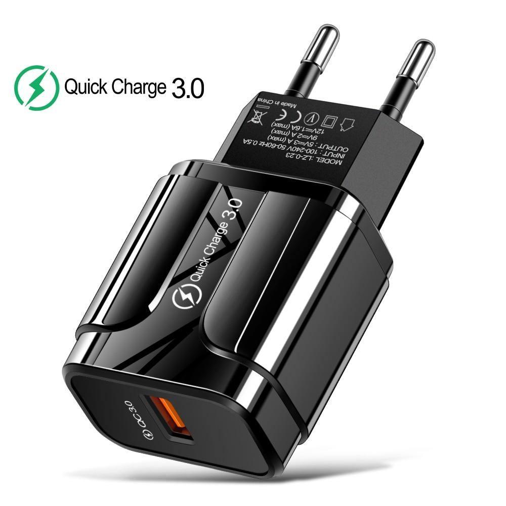 Quick Charge 3.0 USB Charger QC 3.0 Fast Charging  Plug Adapter Wall Mobile Phone Chargers