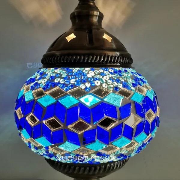 New style Turkey Ethnic Customs Handmade Lamp Romantic Cafe Restaurant Bar Tree Pendant Light Bar Mosaic Pendant Lamp