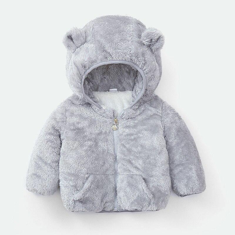 Shiny Toddler Baby Warm Hooded Coat Winter Outerwear Infant Clothes Cute Jacket Baby Clothes For Girls