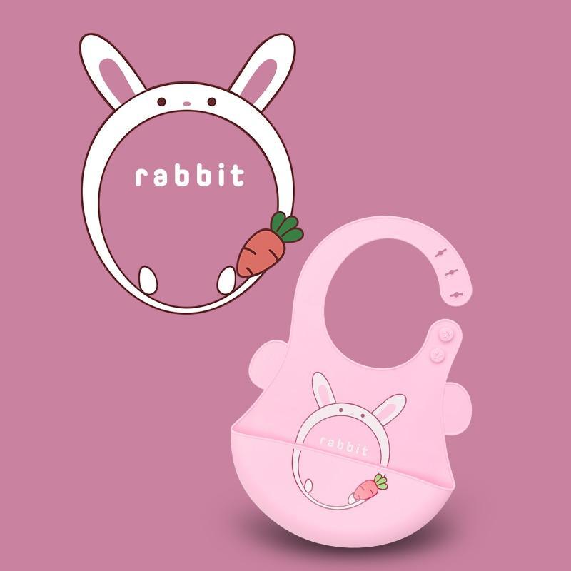 Adjustable Oil-proof  Food Grade Silicone Drool bib Soft And Comfortable Saliva Towel Lunch Baby Bib For Babies and Kids