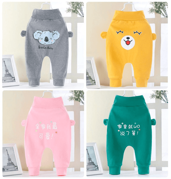 Kids Clothes Baby Boys Girls PP Pants Newborn Toddler Baby Pants For Children In Casual Clothing Style With Bear Design and Bears Ears Like Details