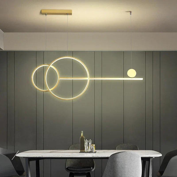 Brass Ring Chandelier