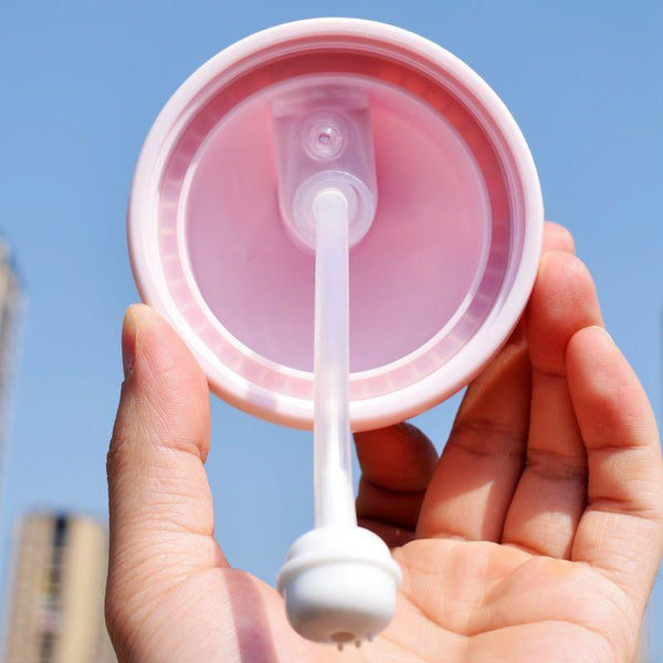 Cartoon 250ml Baby Feeding Bottle For Infant Children Drinking Bottle For Kids Non-spill Portable Straw Water Bottle Drinkware