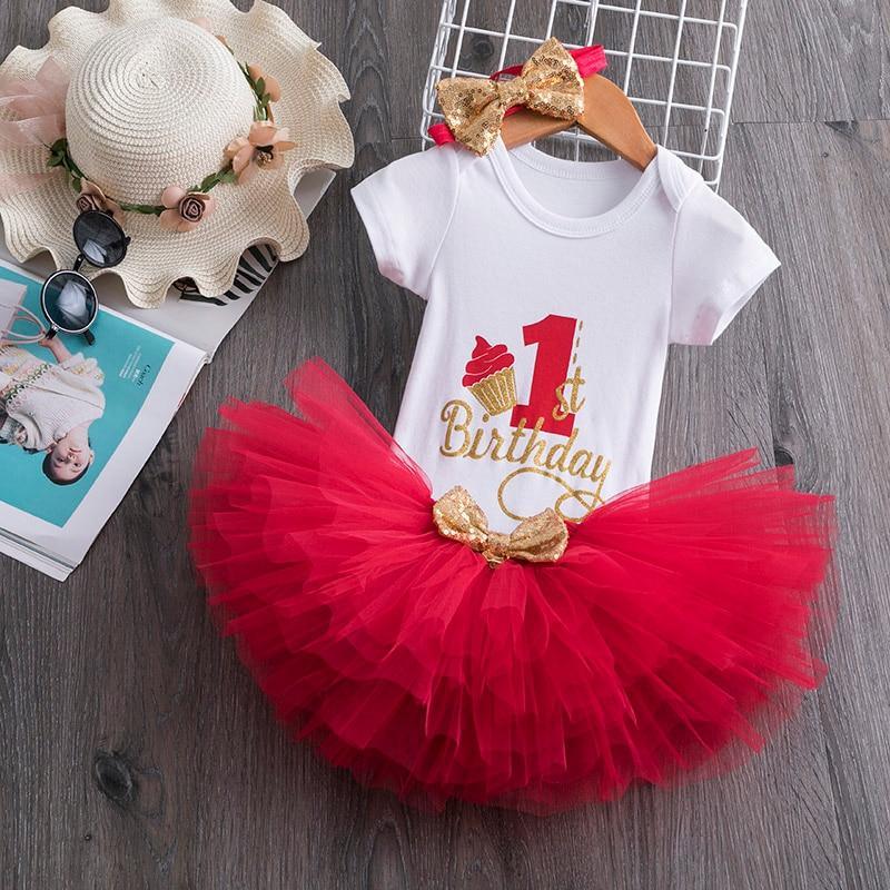 Modern Unicorn Baby Kids 1st year Girls Dress For Birthday Party Outfits Infant Princess Girls Clothes 12 Months Kids