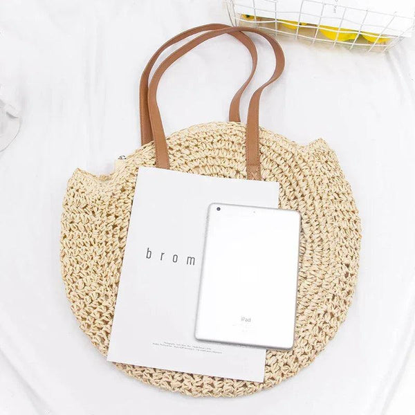 Round Straw Beach Bag - Sexikinis Swim - Gifts for You 'n Me